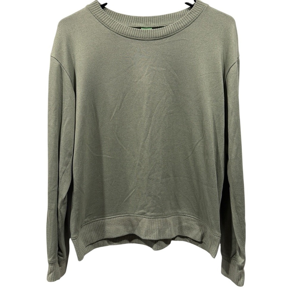 Honeydew Intimates Pj Top Women's‎ Sage Green Soft Knit Pajamas Sleep Shirt Med